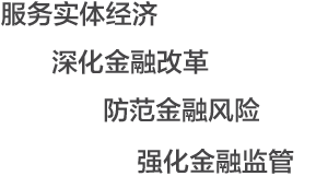 強化金融監管服務實體經濟深化金融改革防范金融風險